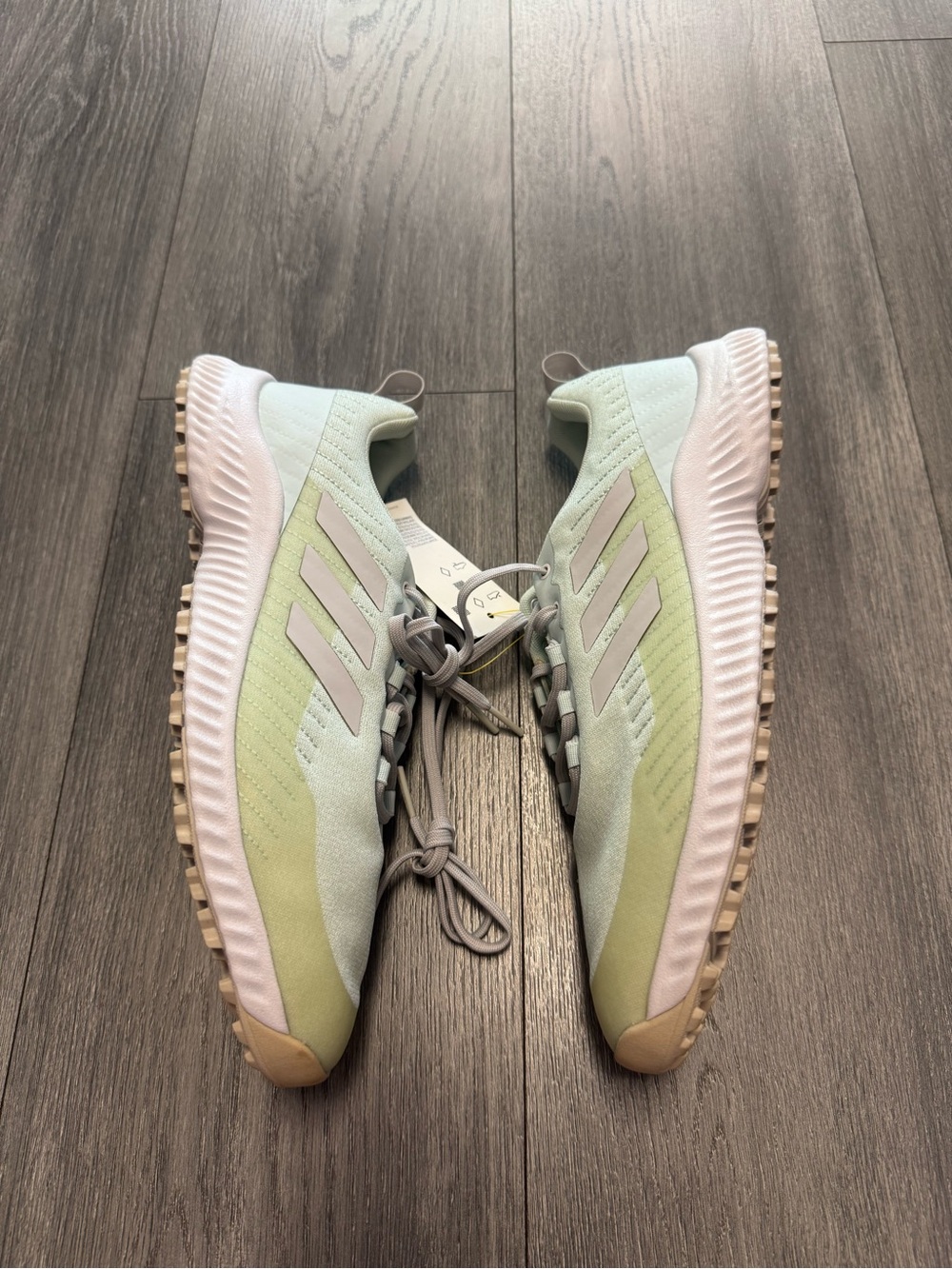 Adidas Golf Shoes Women's Size 9 Light Green Athletic Sneakers EF2512 Spikeless